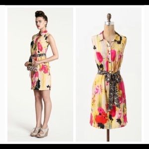 Anthropologie Tabitha Aubrieta 100% silk dress